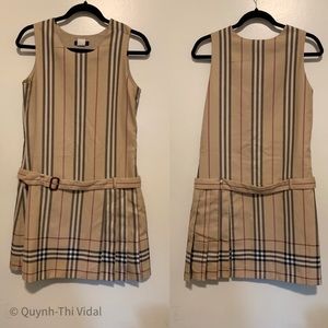 Burberry Pleated Skirt Dress